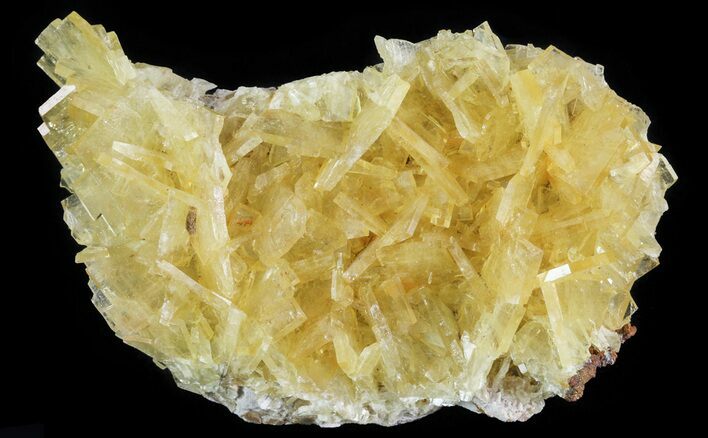 Yellow Barite Crystal Cluster - Peru #64140